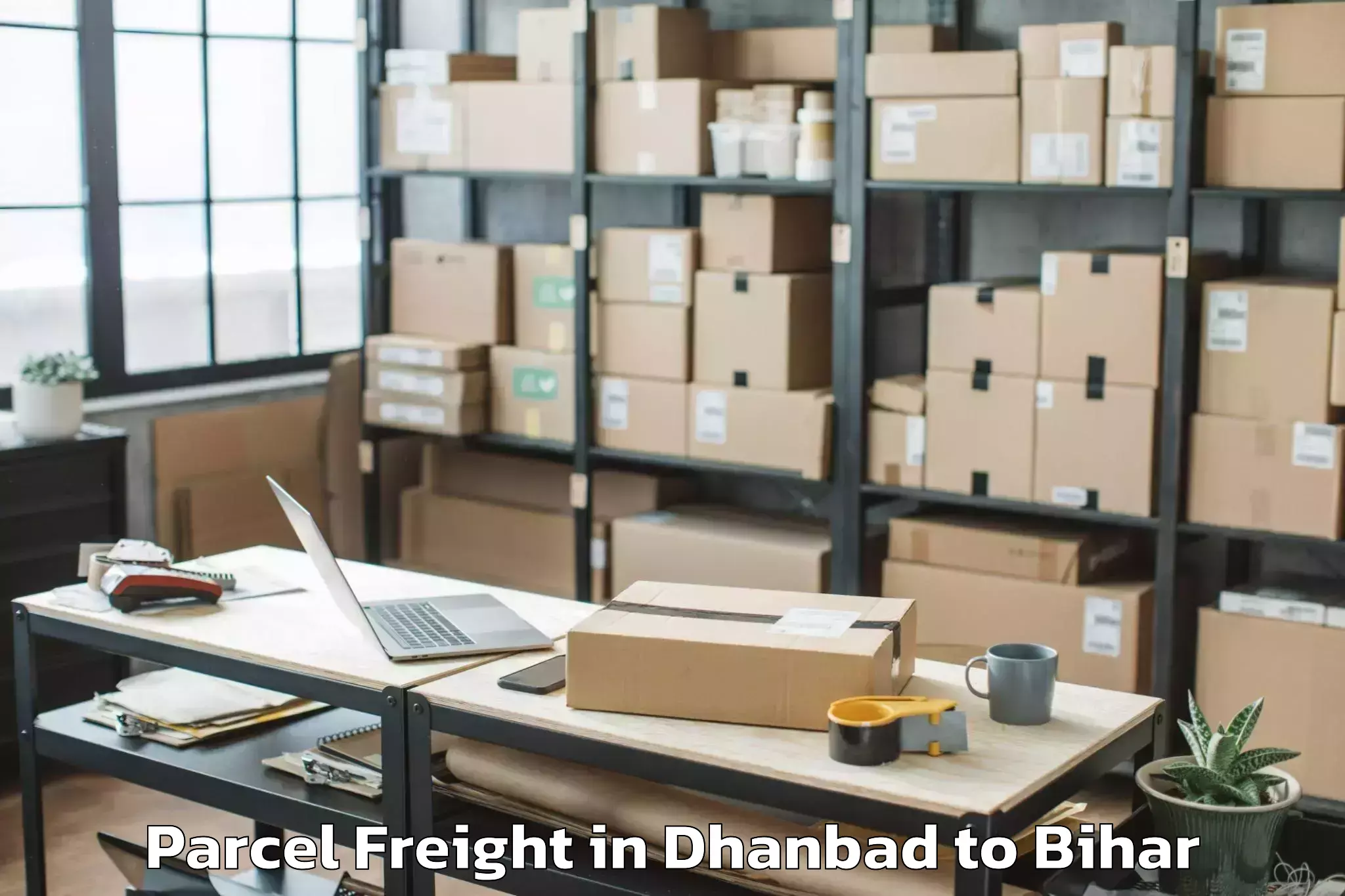 Easy Dhanbad to Purnahiya Parcel Freight Booking